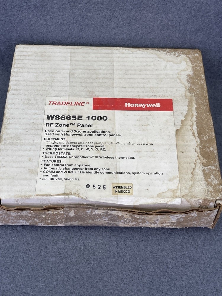 HONEYWELL TRADELINE W8665E1000 RF ZONE PANEL