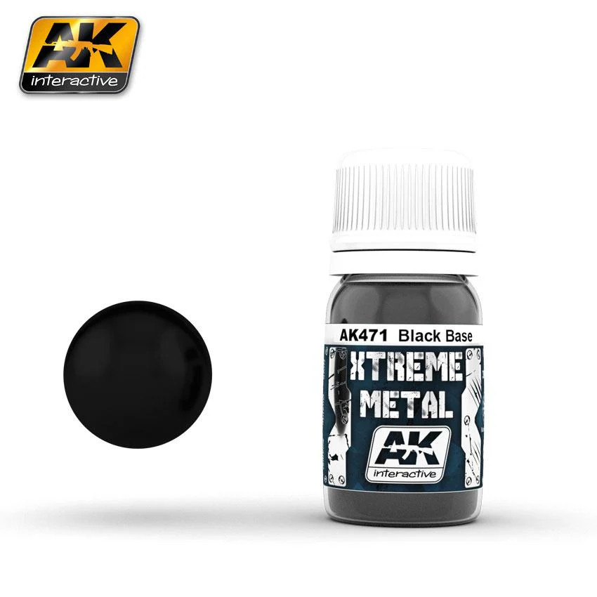 AK Interactive AK471 Xtreme Metal Lacquer Black Base 30ml