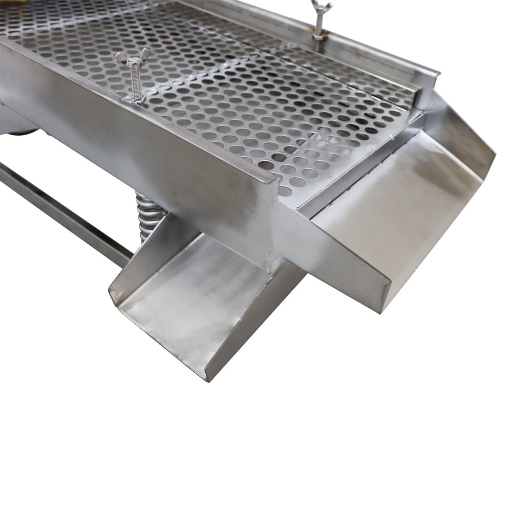 Easy Operation 15mmSieve Electric Linear Vibrating Screen One Layer JG30-75 110V