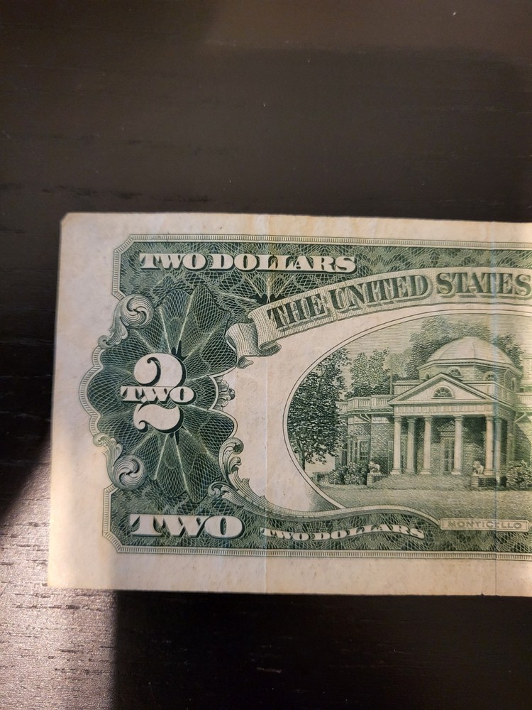 1928 G Two Dollar $2 Red Seal Note