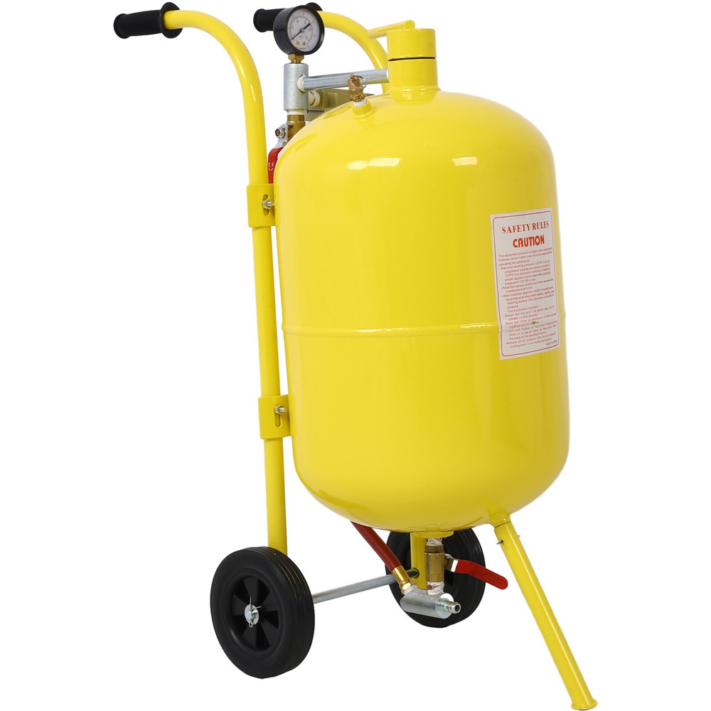10Gal Pot Sandblaster 125 Psi Pressure Sand Blasting Complete Paint Rust Removal