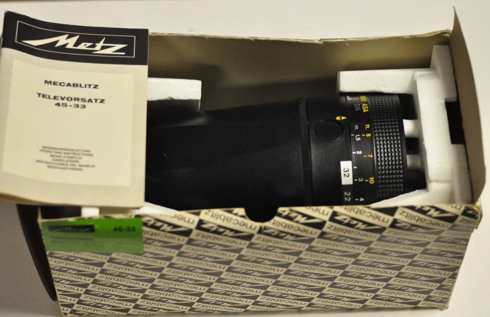 Metz #5412 tele attachment for 45 series flash.