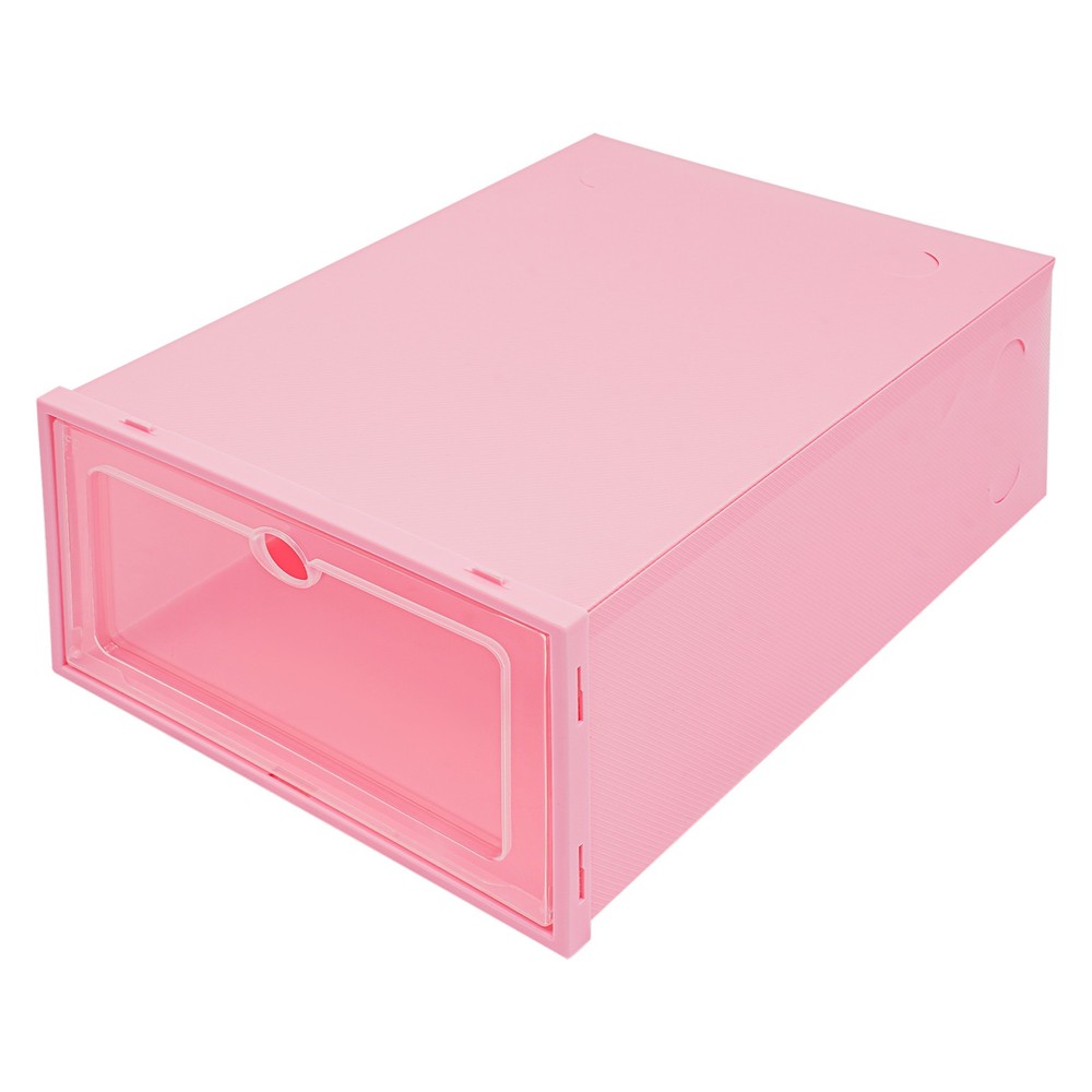 24-Pack Clear Lid Shoe Storage Boxes – Stackable & Space-Saving Solution