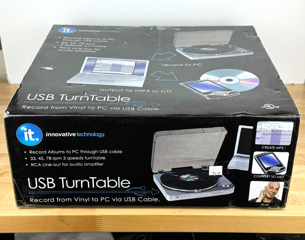 USB Turntable Vinyl Record Player It Innovative Technology Record to Computer