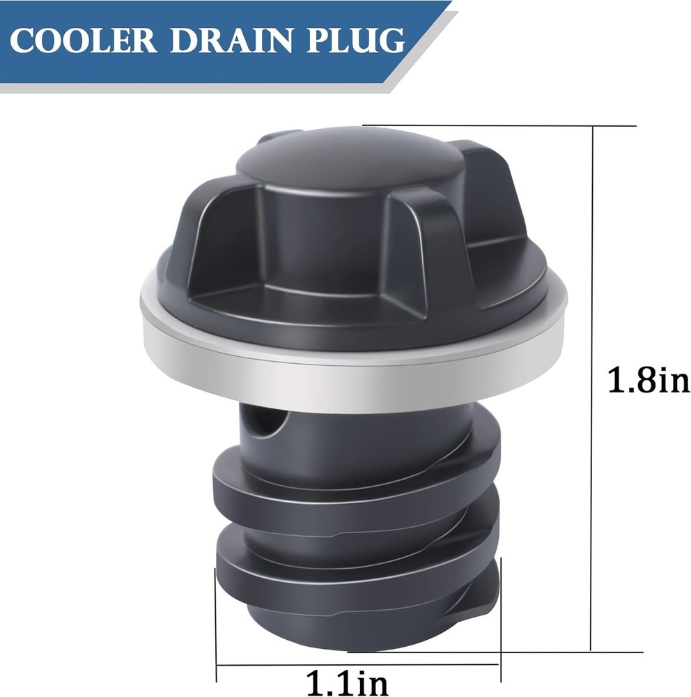 Cooler Drain Plug Replacement for YETI,Cooler Compatible with Black