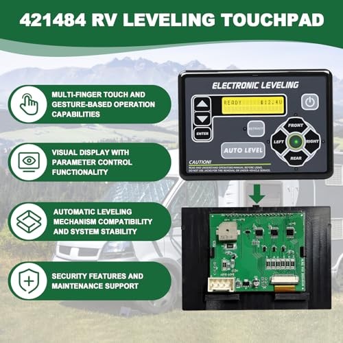 421484 RV Leveling System RV Control Panel with Automatic Level Adjustment