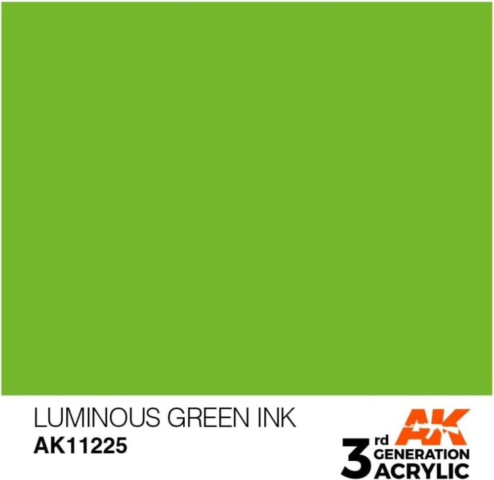 AK Interactive 3G Acrylic Luminous Green INK 17ml