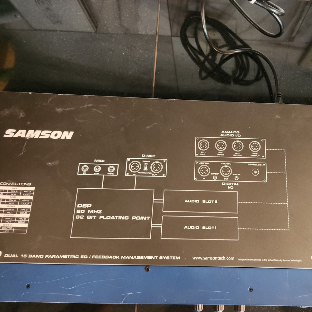 SAMSON D-3500 🌈RaRe🌈 Parametric Equalizer/feedback management system