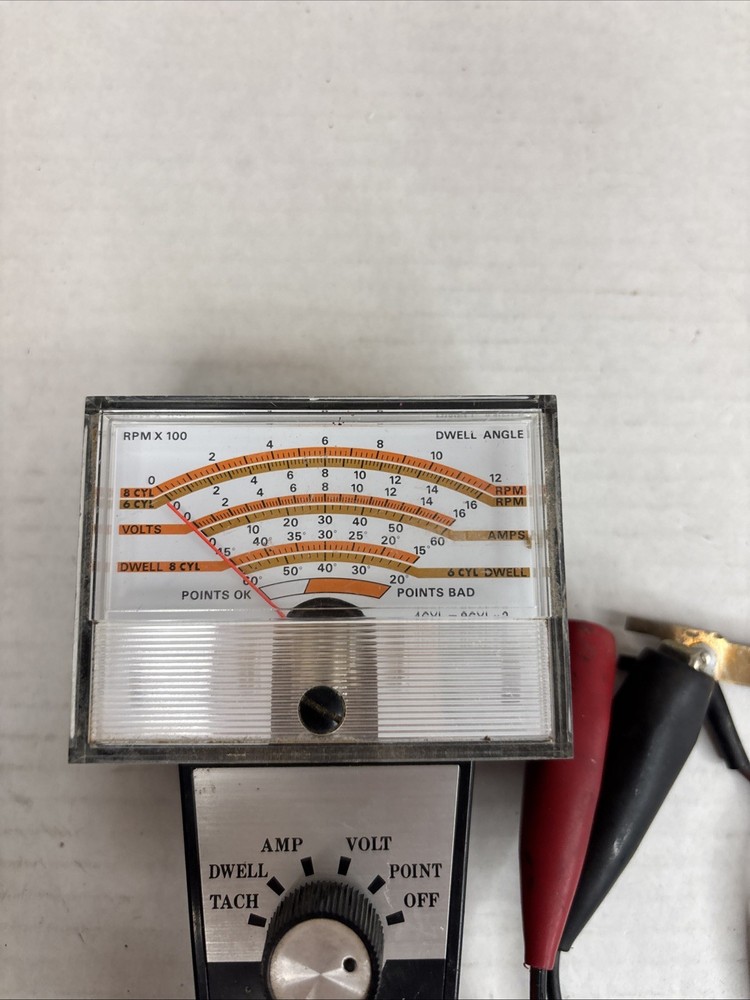 Vintage Hawk Tune-up Analyzer Hand Held Engine Diagnostic Tool. Untested.