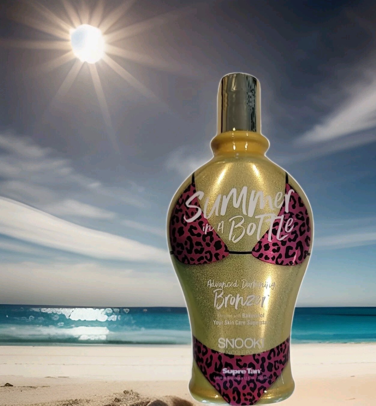 Snooki Summer in a Bottle Bronzer Tanning Bed Lotion Indoor Outdoor Sun Tan
