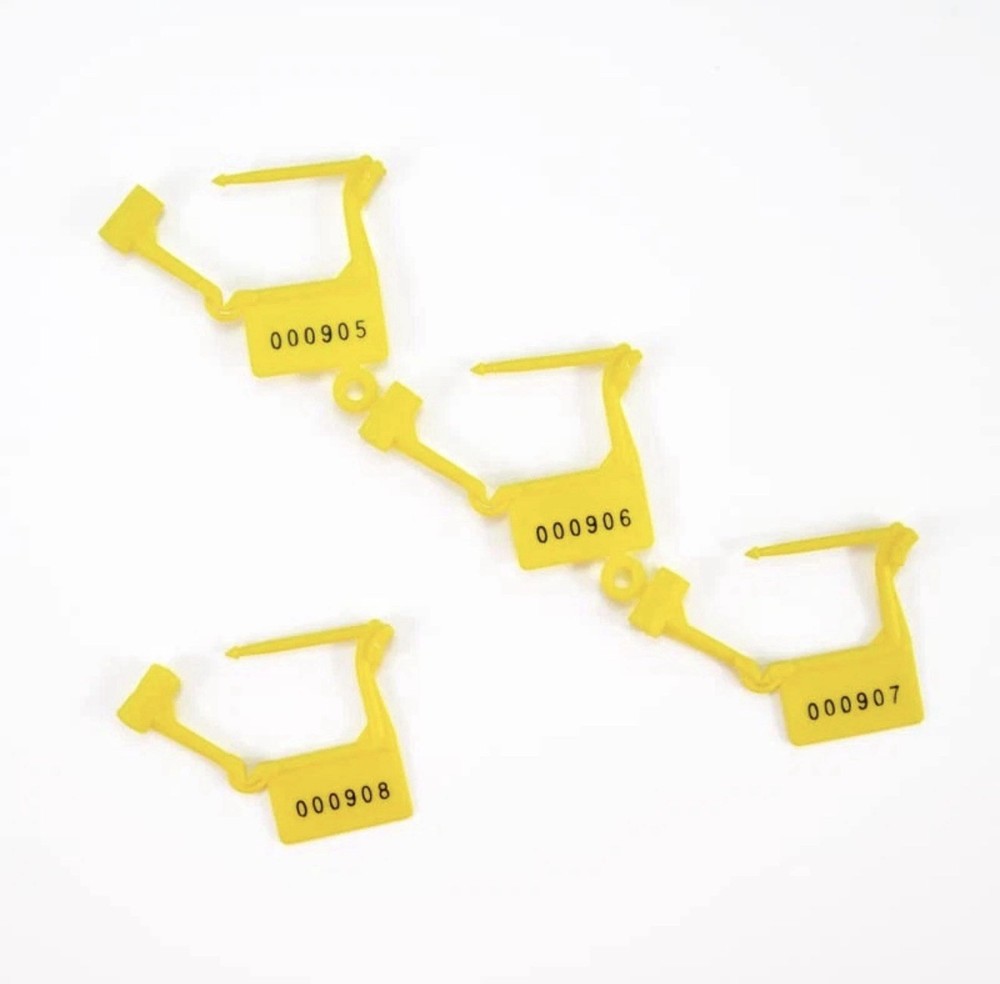 Plastic Security Padlock Seals Numbered Tamper Proof Disposable Self-Locking ...