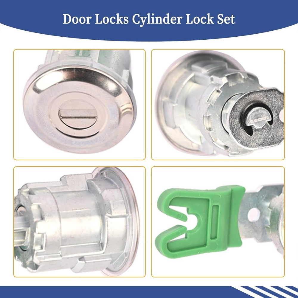 Door Locks Cylinder Lock Set Compatible with Ford Econoline Van/E-150/E-250/ ...