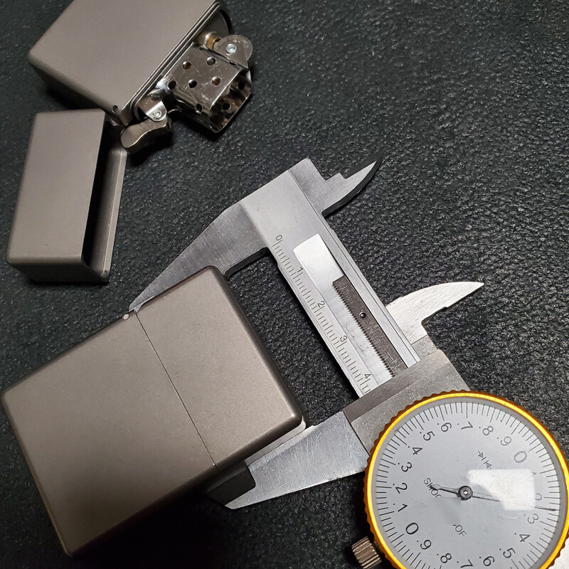 EDC Titanium Alloy Square Box Large Hinge Thick Shell Windproof Portable Tools