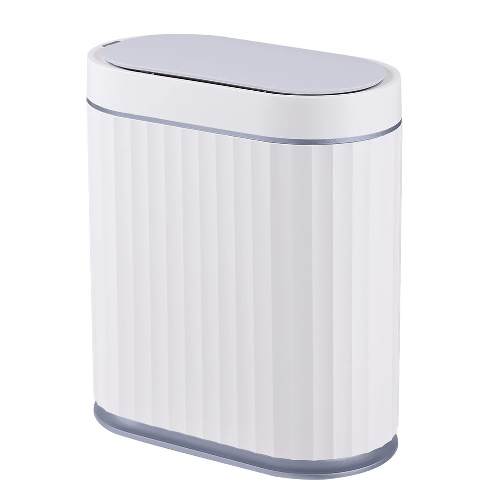 ELPHECO Bathroom Trash can Motion Sensor, Automatic Garbage 2 gallon, Grey