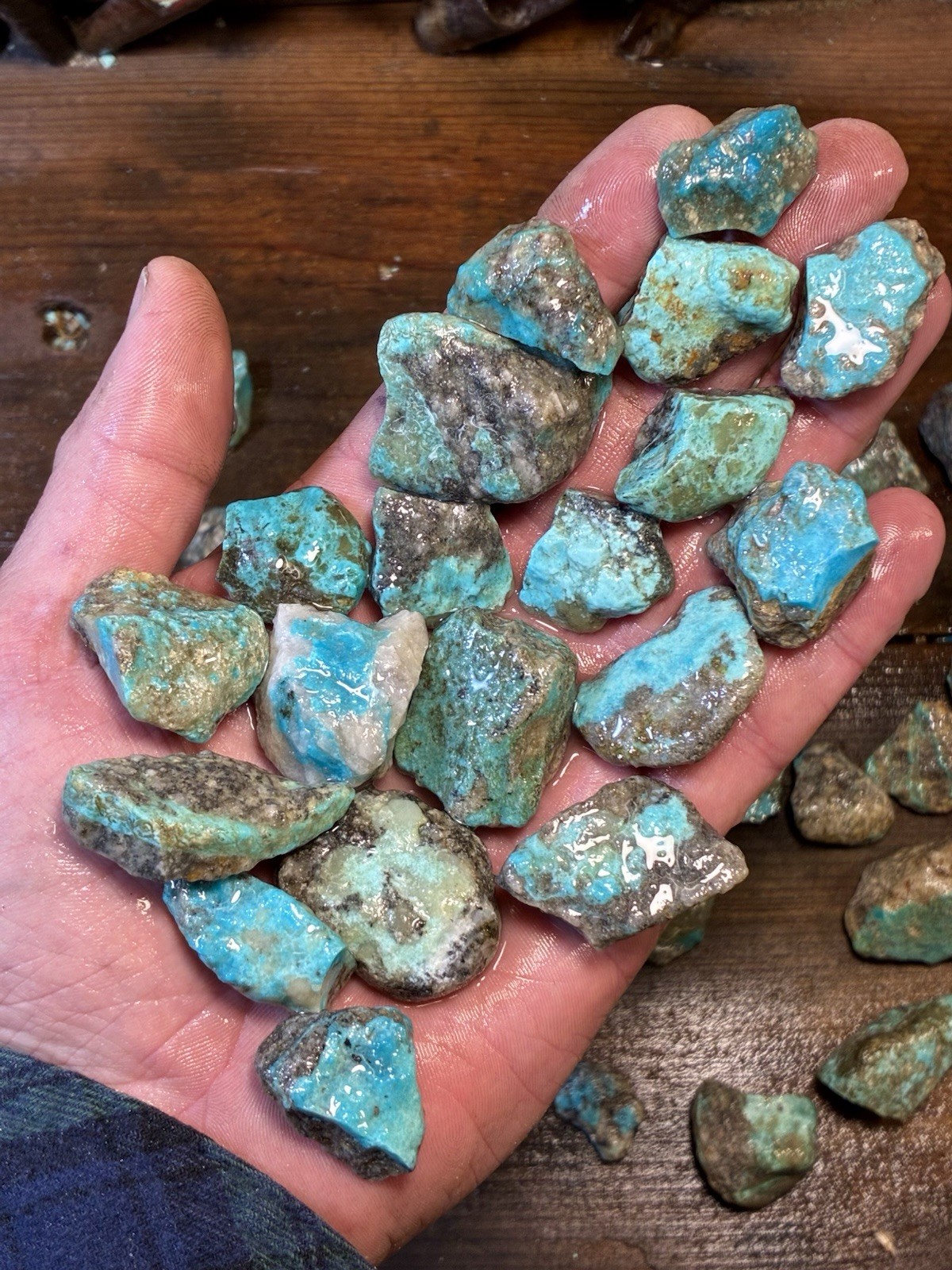Ribbon & Skin Rock & Kaolin Blues! Ithaca Peak Turquoise! ONLY 5 left! Now $175!
