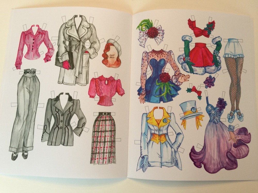 Retro Movie Starlet Paper Dolls - Glamorous 1940s wardrobe-by David Wolfe