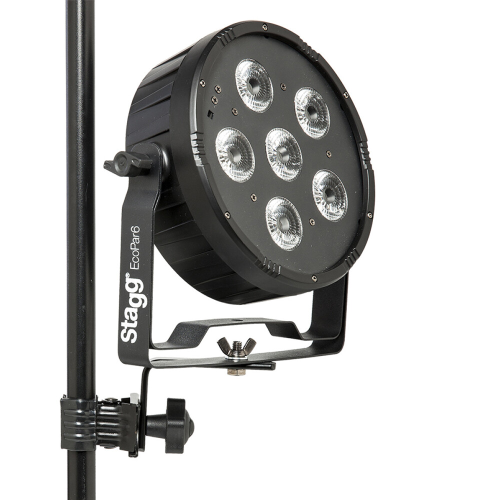 Stagg Durable Short Lighting Holder with Clamp - Black SCL-LIGHT1
