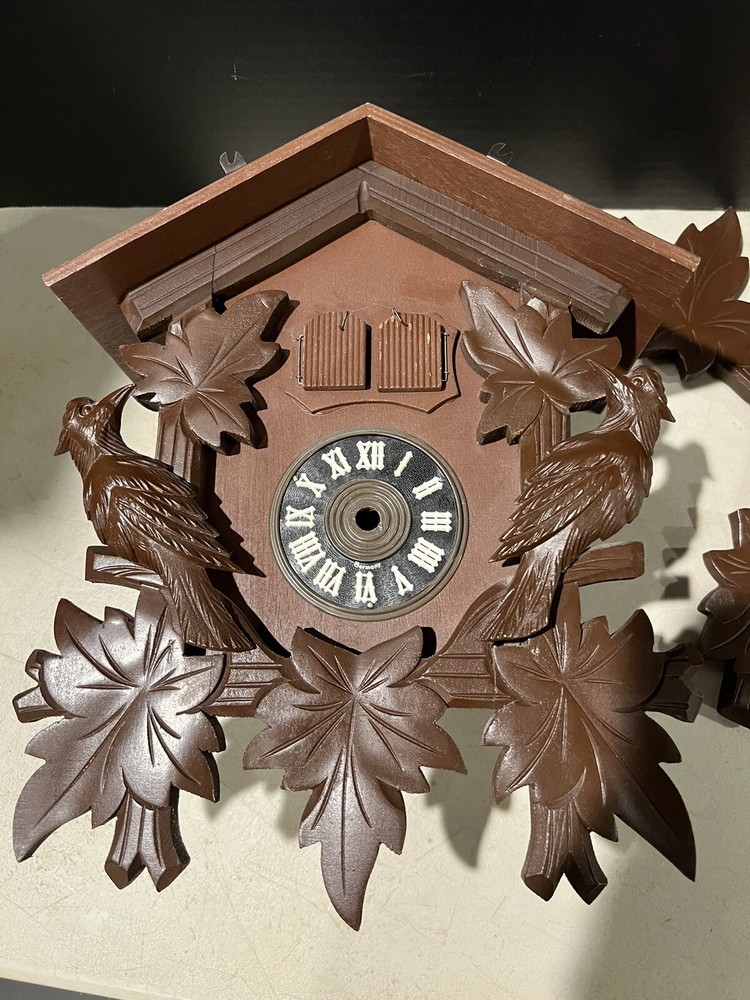 Vintage Cuckoo Clock Wooden Case