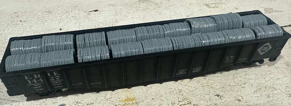 HO Scale Steel Wire Load