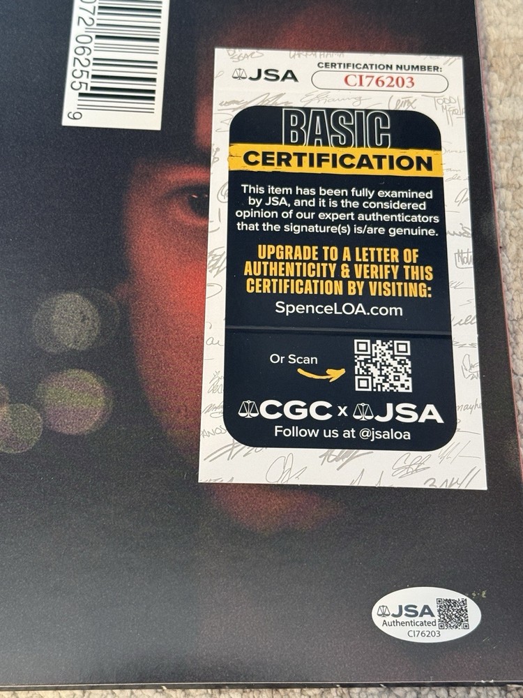 PLAIN WHITE T’s SIGNED PARALLEL UNIVERSE VINYL LP - JSA COA