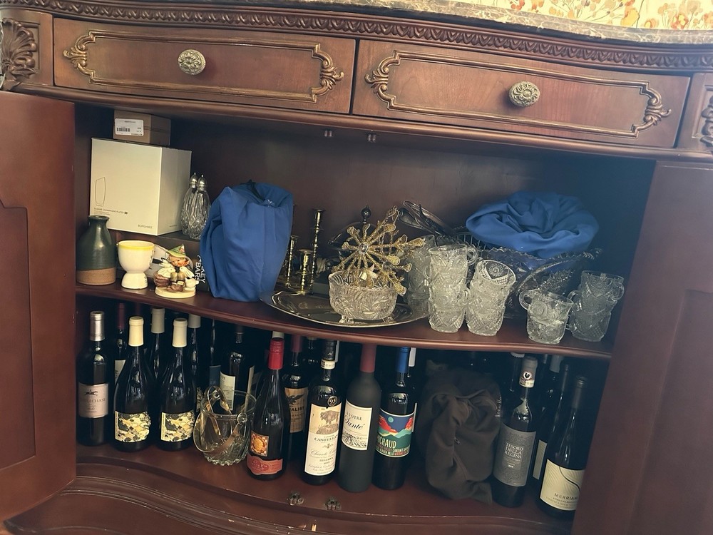 Server Cabinet Marble Top