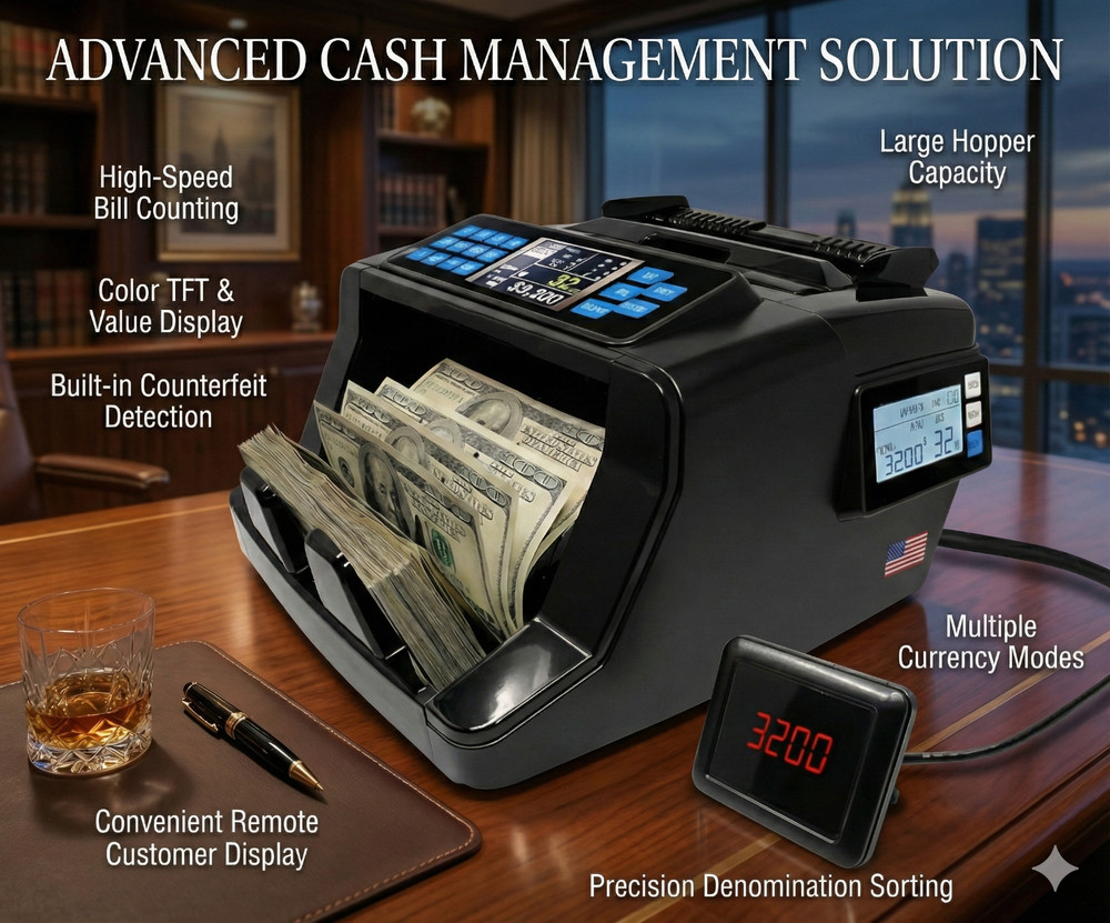 Professional High-Speed Currency Counter