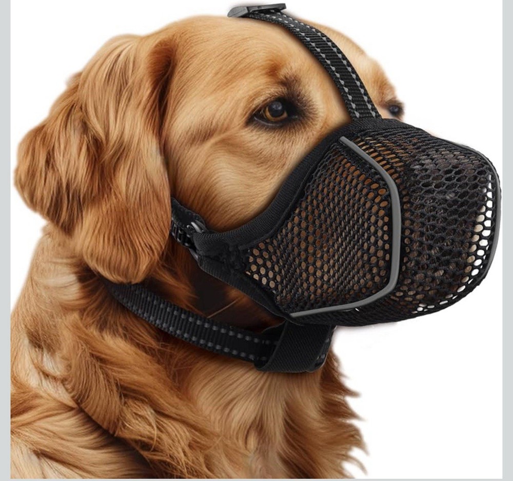 Dog Muzzle,Mesh Soft Muzzle for Small dog