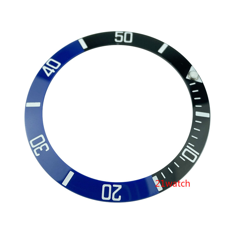 38MM SUB Batman Ceramic Bezel Insert Black Blue For 40mm Diver Watch