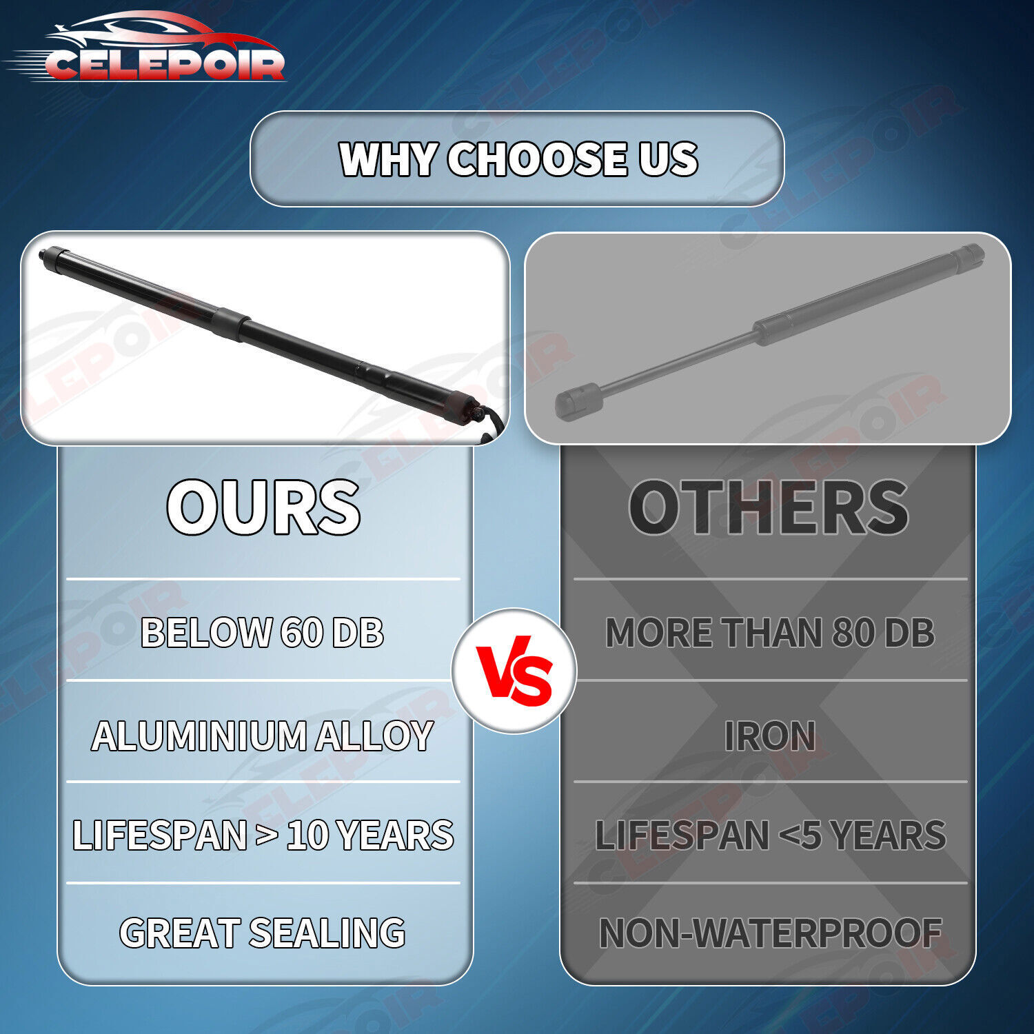 2Pcs L+R For Ford Explorer 2011-2015 Rear Tailgate Power Lift Support Struts