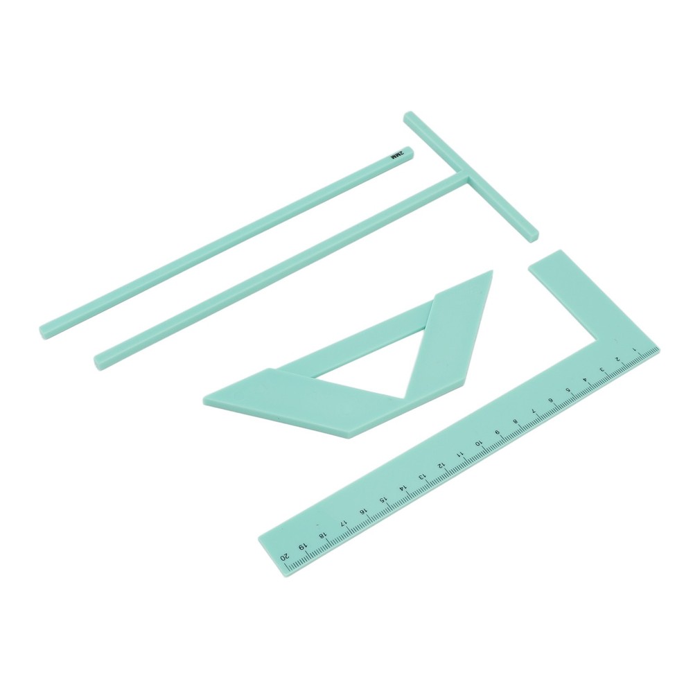 Complete Bookbinding Ruler Kit Acrylic Multifunctional Book Cover Maker Kit WT