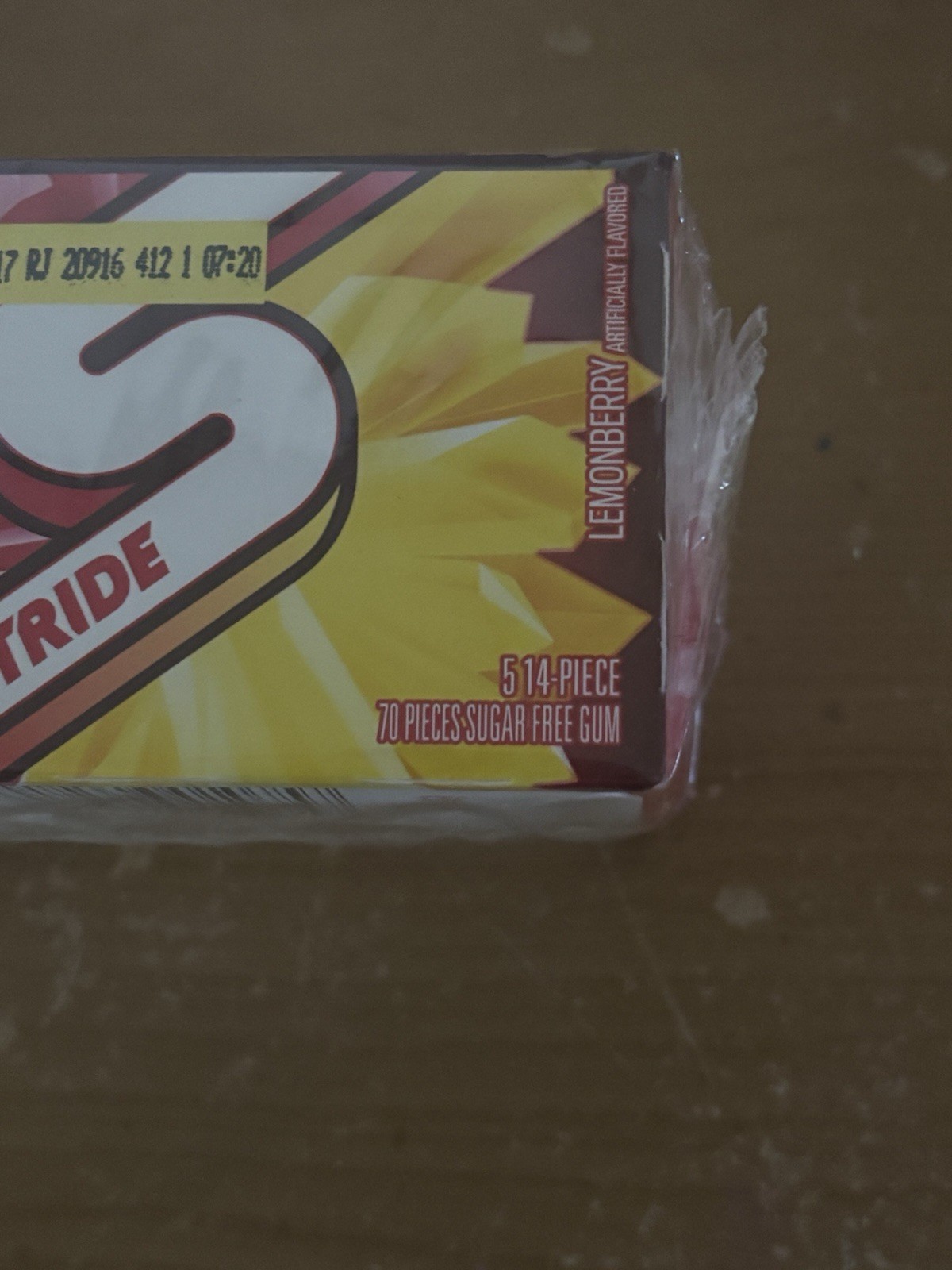 STRIDE Gums Lot X 4 Packets total 20 Gums from 2017 Just for Collectors 👍