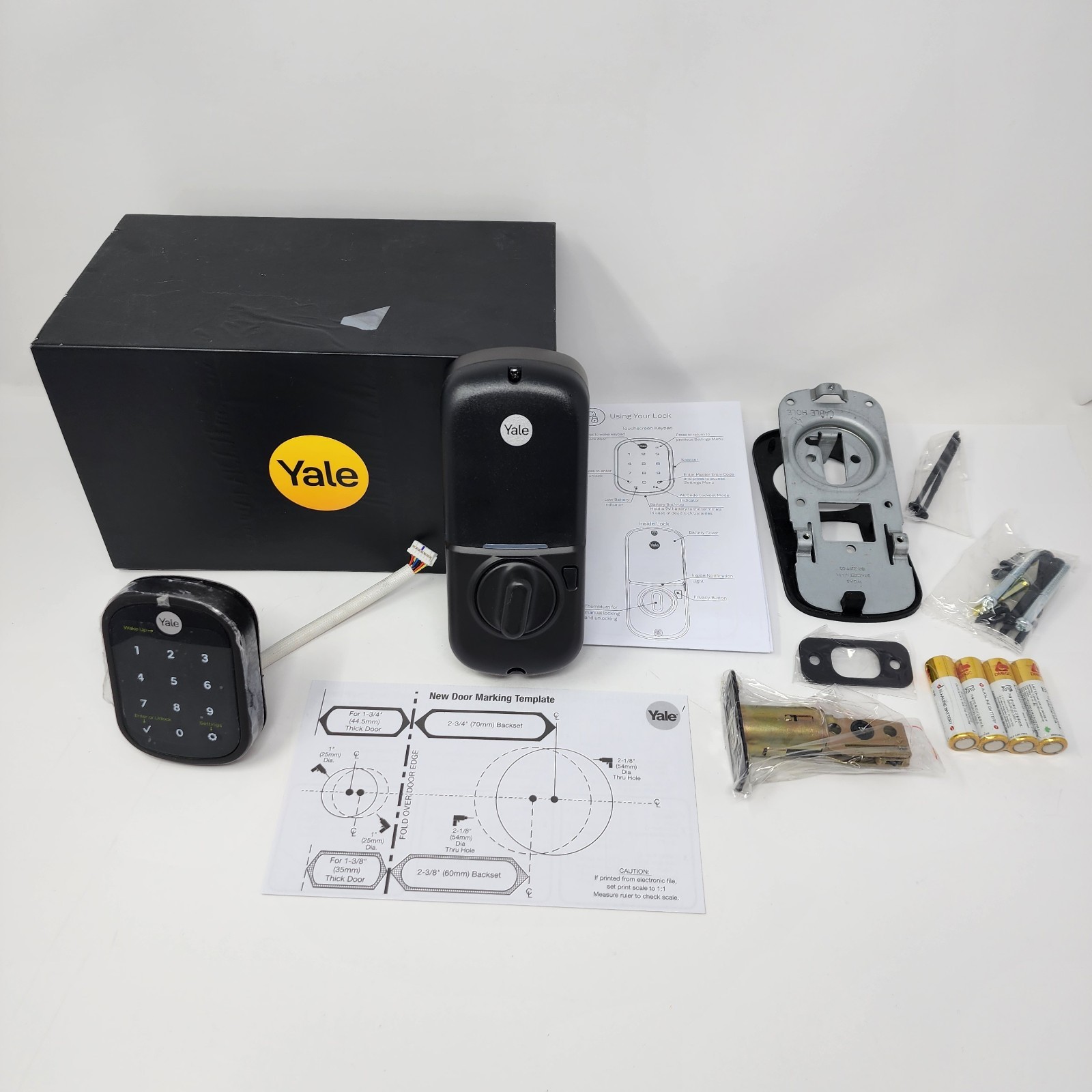 Yale Assure Lock SL YRD256-NR-BSP Touchscreen Keyless Deadbolt Black Standalone