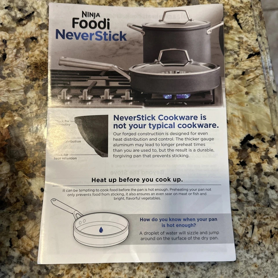 NEW Ninja C10355 Foodi NeverStick 5.5 Quart Stock Pot With Glass Lid, MINT