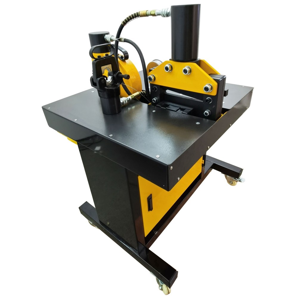110V 4 in 1 Electric Hydraulic Busbar Processor Bus Processing Machine 0°-90°