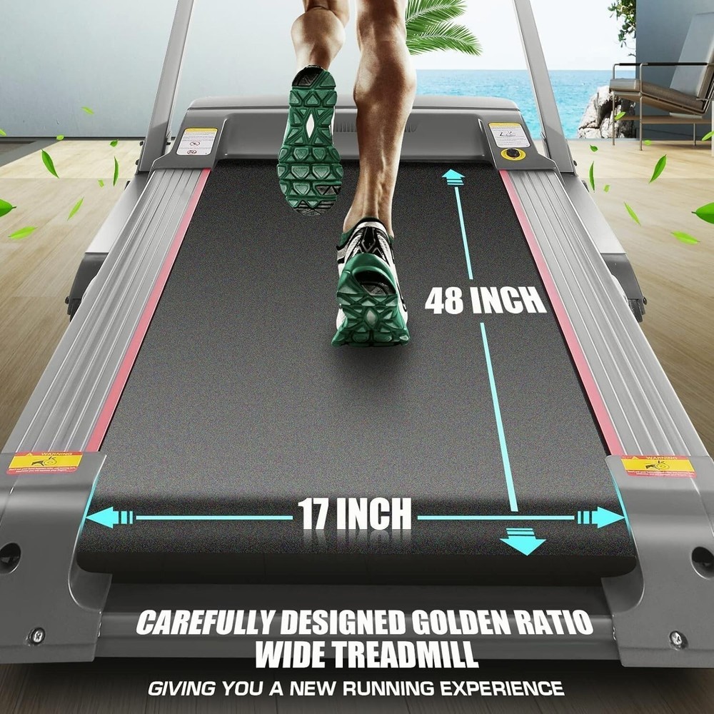 Treadmill 3.25HP for Home Electric Folding Exercise Running Machine APP Control