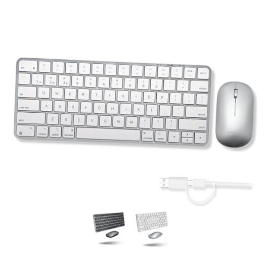 Apple Wireless Keyboard and Mouse for Mac - Dual Mode (Bluetooth + Silver