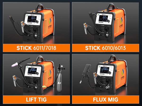 HITBOX 3-in-1 Stick Welder ARC MMA Lift TIG 200A Welding Machine Houeshold