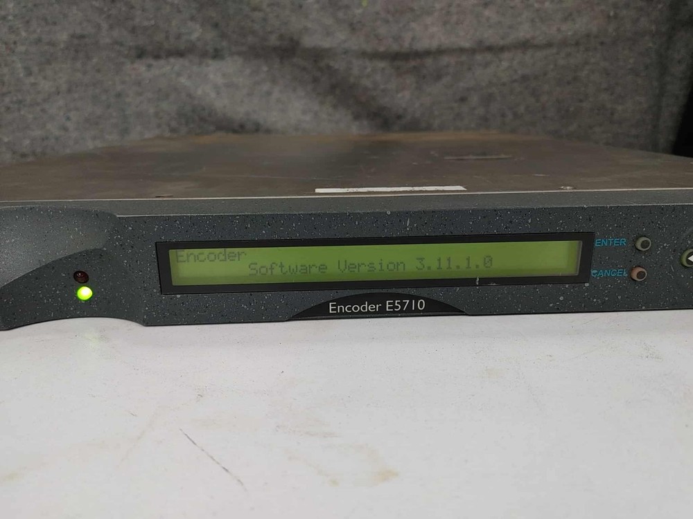Tandberg Encoder E5710 Mpeg 2 SD Evolution 1RU Encoder