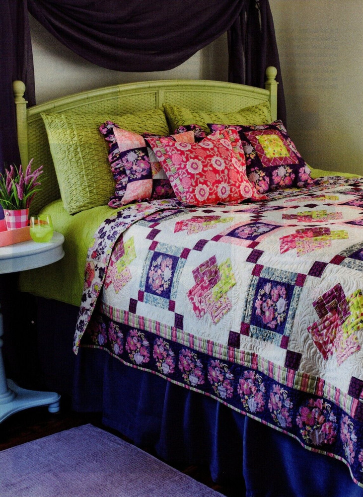 Vintage Florals Quilt Pattern Pieced NR
