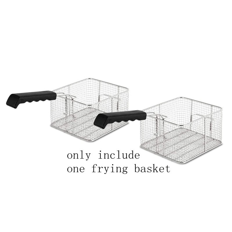 110V Commercial Single Cylinder Electric Deep Fryer 10L with Oil Nozzle 10L