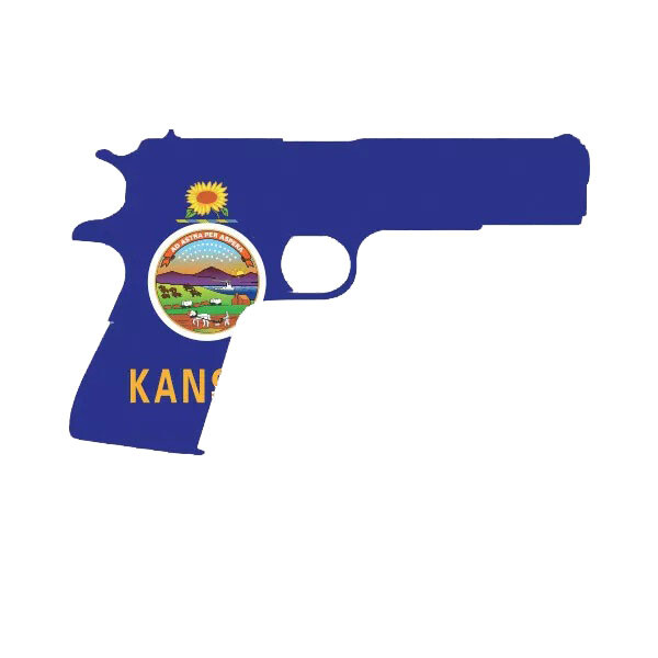 Kansas Flag 1911 Sticker Decal