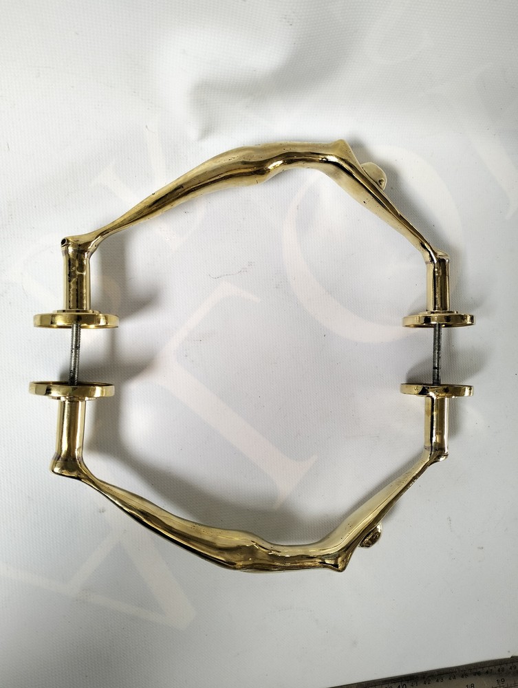 Back to Back Brass cast Stylish DECO 32cm PULL Gym Lady Solid 12 " GRAB handle