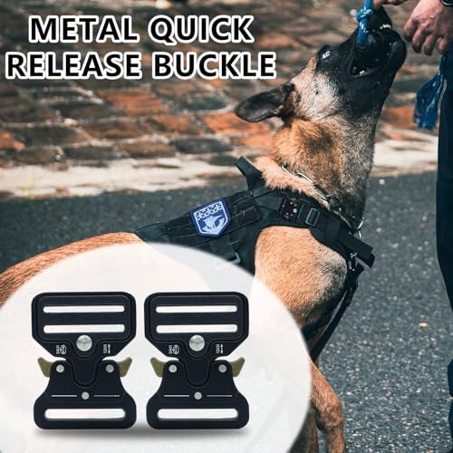 2 Pack Metal Quick Release Buckles, 1.5 inch (38mm), Adjustable for Backpack