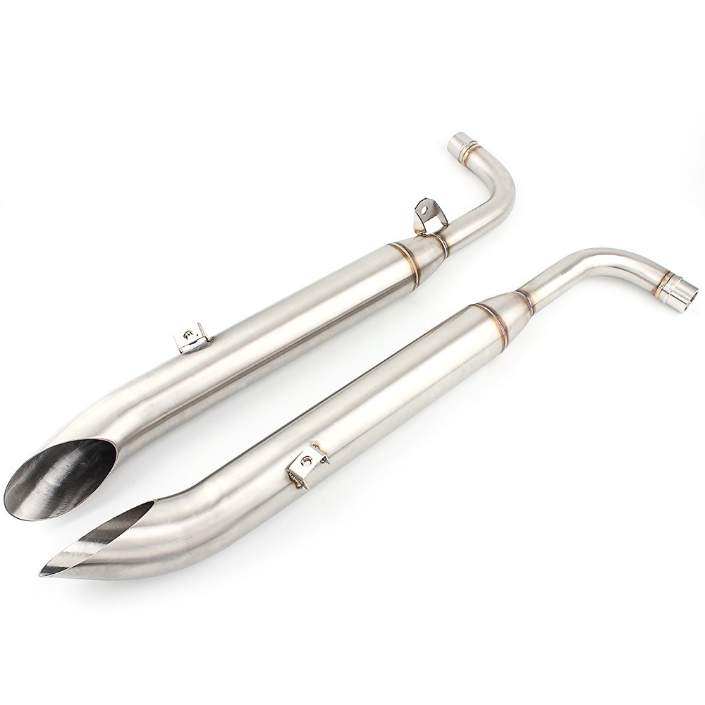 Muffler Exhaust Pipe Stainless Steel For Triumph Bonnieville Bobber T100 T1200