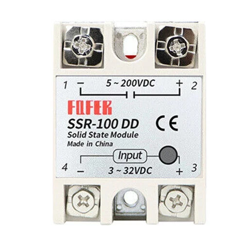 DC to DC Solid State Relay Module SSR-100DD 3-32V DC, 5-200V DC New