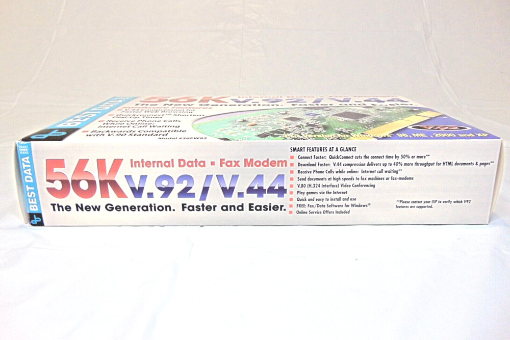Best Data Smart One (56SF92) 56 Kbps Internal Data Fax Modem