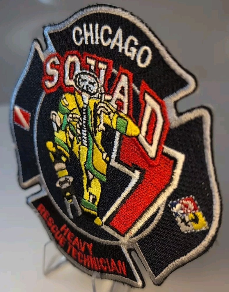 Chicago Squad-7 / Heavy Rescue Technician, Illinois fire patch