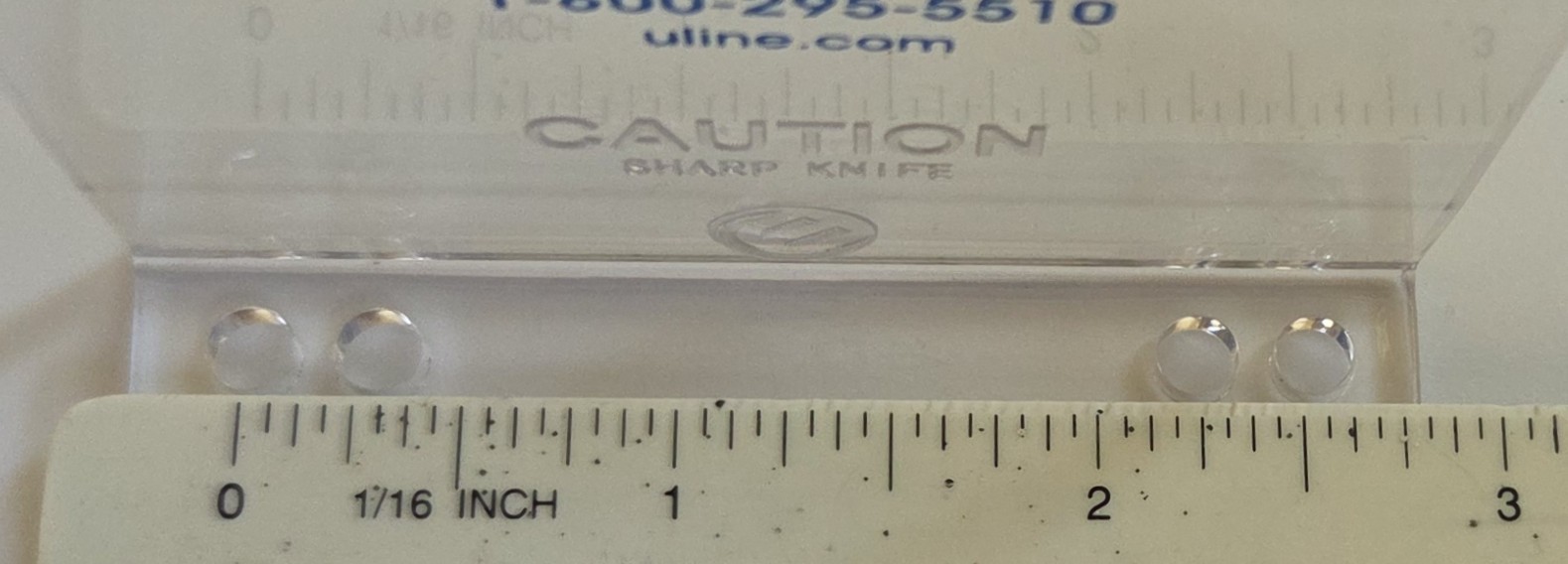 2 PACK Wipe-Down Blade for Industrial Uline Tape Dispensers - 3", BRAND NEW