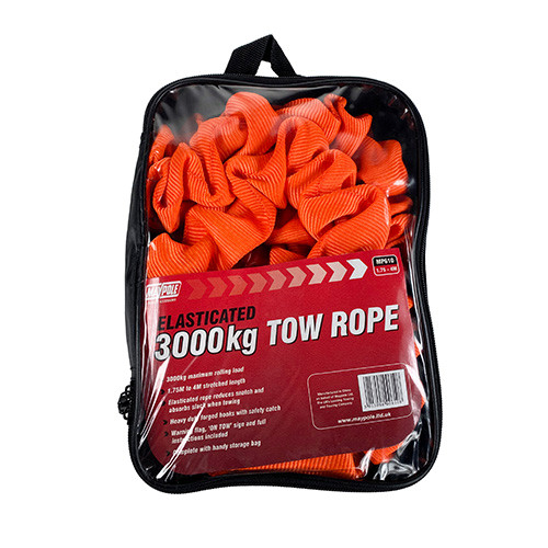 Maypole MP610 3000Kg Elasticated Tow Strap