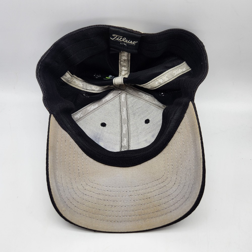 Titleist Golf Hat Cap Aflex Size Large/XL Black Polyester